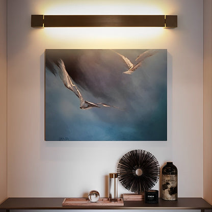 Nordic Ultra-thin Long Strip LED Rotatable Background Wall Light