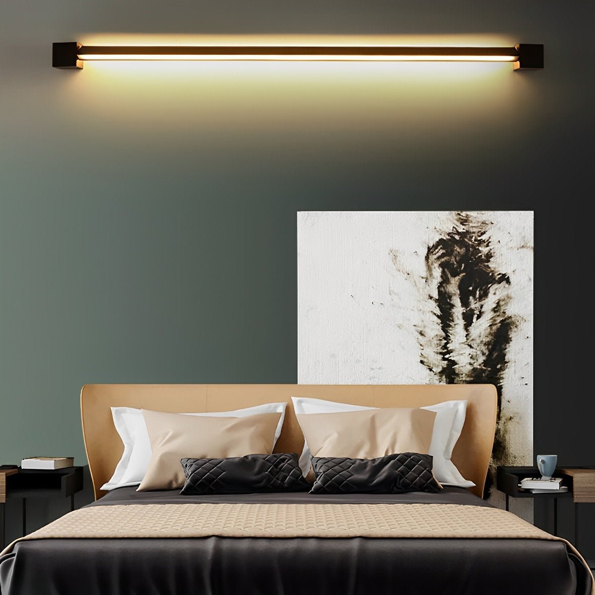 Nordic Ultra-thin Long Strip LED Rotatable Background Wall Light
