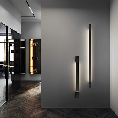 Nordic Ultra-thin Long Strip LED Rotatable Background Wall Light