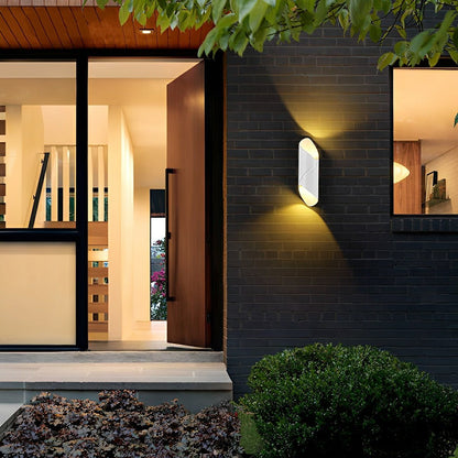 Outdoor LED Up and Down Light Waterproof Modern Wall Sconce Lighting