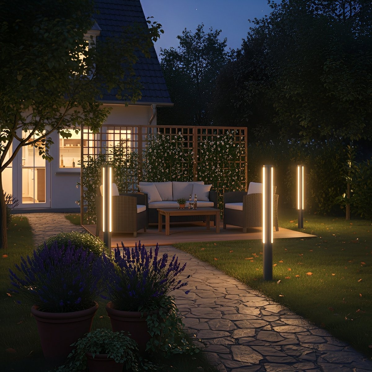 Outdoor Waterproof Pathway Post  Bollard Light