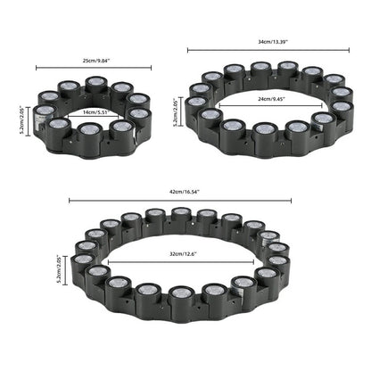 Outdoor Waterproof Ring  Round LED Column Tree Light Spot Lights