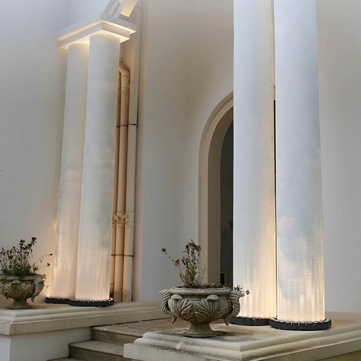 Outdoor Waterproof Ring  Round LED Column Tree Light Spot Lights