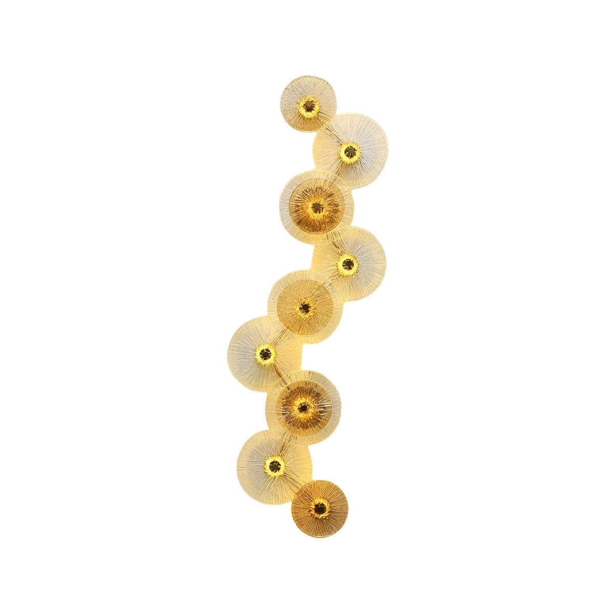 Petals Round Glass Luxury LED Personality Post-Modern  Wall Sconce