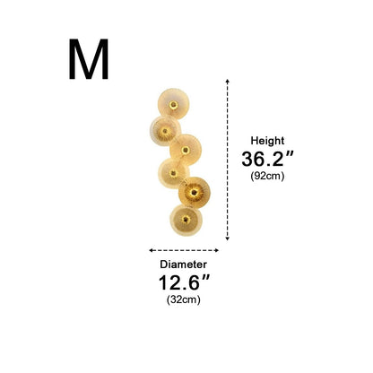 Petals Round Glass Luxury LED Personality Post-Modern  Wall Sconce