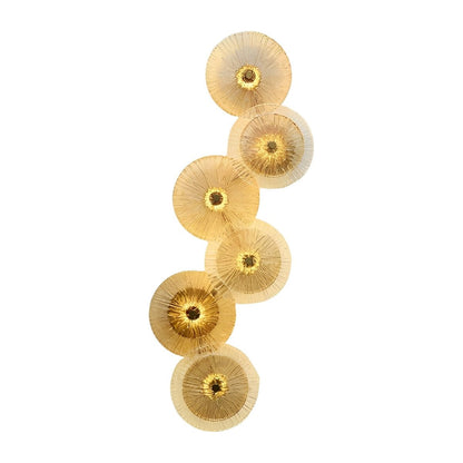 Petals Round Glass Luxury LED Personality Post-Modern  Wall Sconce