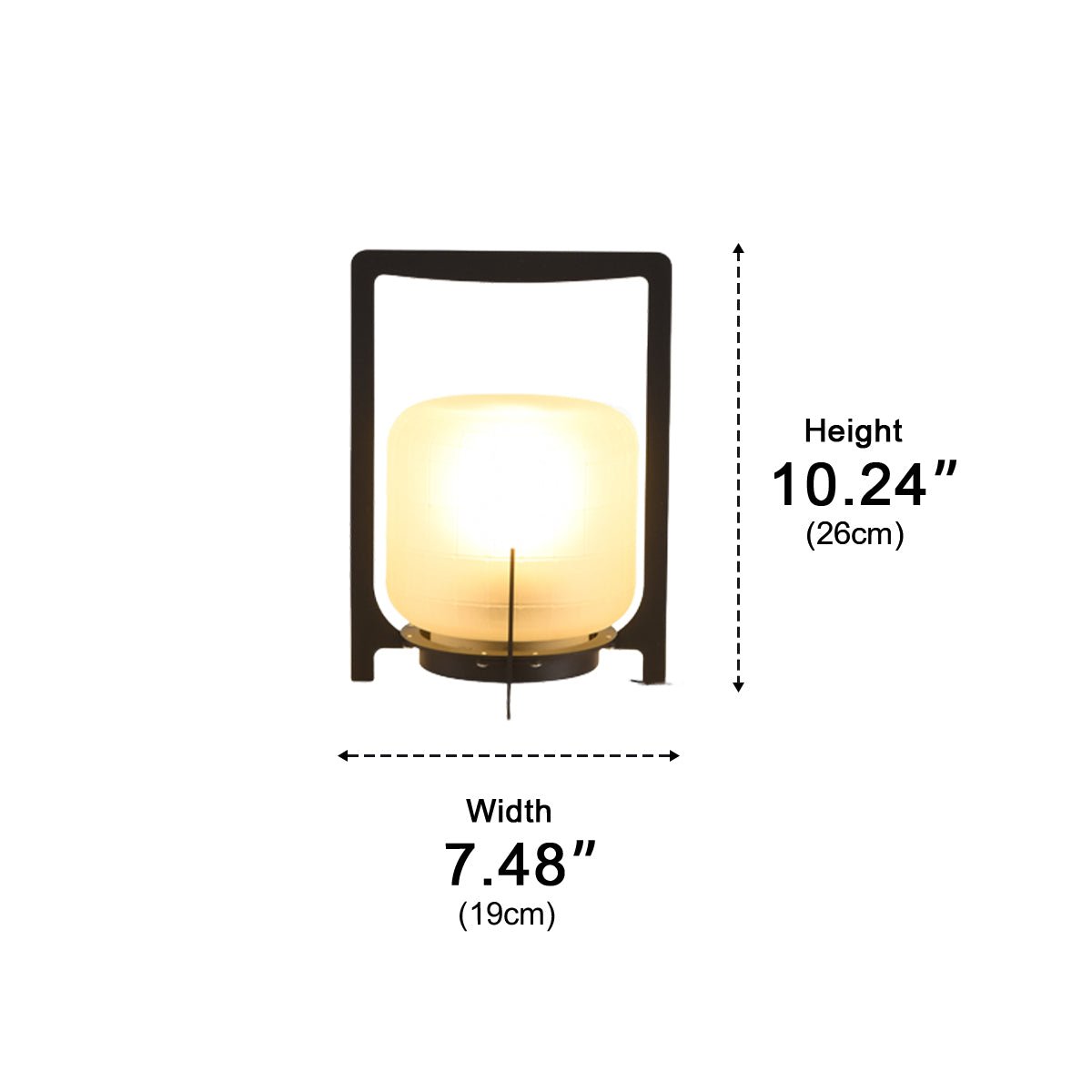Portable Lantern Shaped Waterproof LED Modern Outdoor Lights Floor Lamp