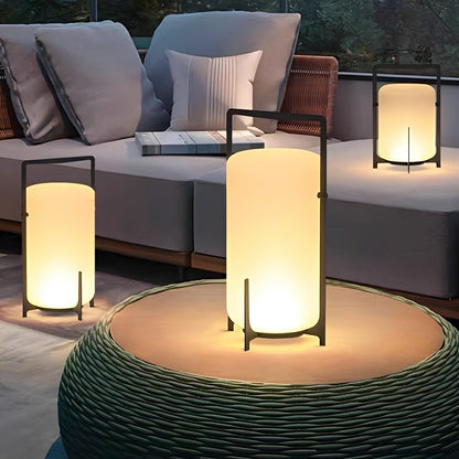 Portable Lantern Shaped Waterproof LED Modern Outdoor Lights Floor Lamp