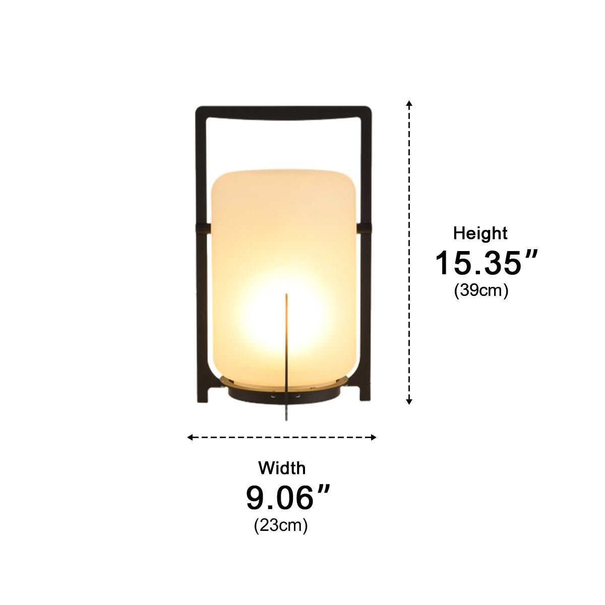 Portable Lantern Shaped Waterproof LED Modern Outdoor Lights Floor Lamp