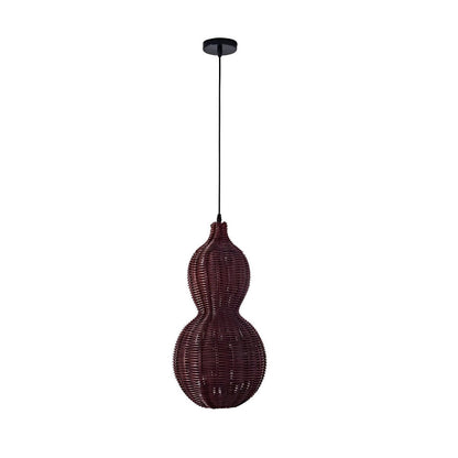 Rattan Gourd Waterproof Retro Outdoor Chandelier Porch Lights