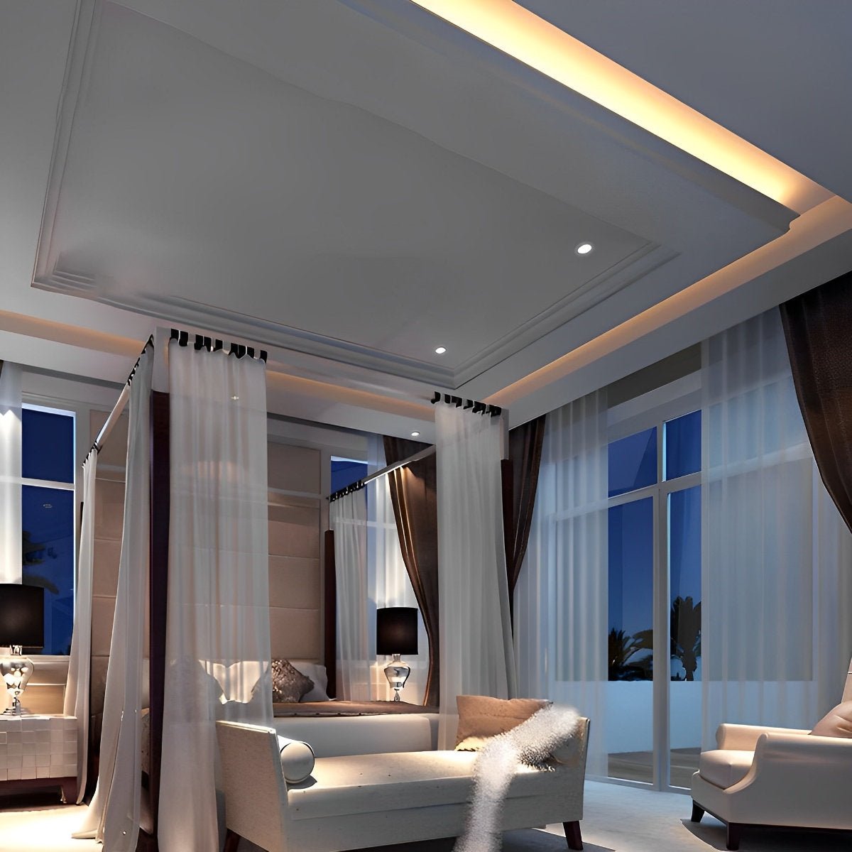 Rececessed Outdoor Modern Flexible Waterproof Linear White Light Low Vintage