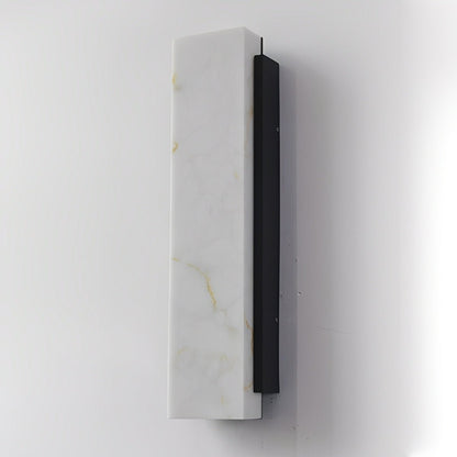 Rectangular Metal LED Light Waterproof Black Modern Outdoor Wall Lights