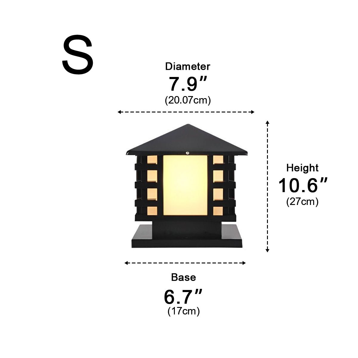Retro Column LED Antique Garden Waterproof Courtyard Stigma Lamp