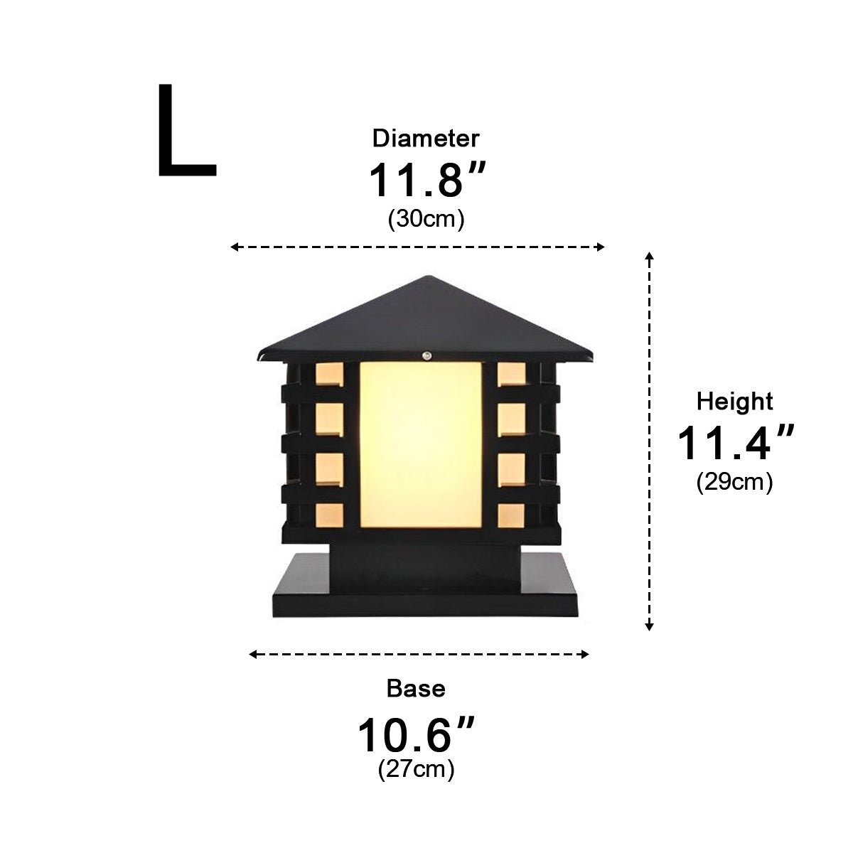 Retro Column LED Antique Garden Waterproof Courtyard Stigma Lamp