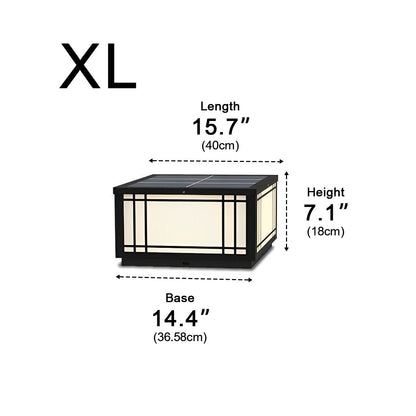 Retro Grilles Waterproof LED Fence Post Lights