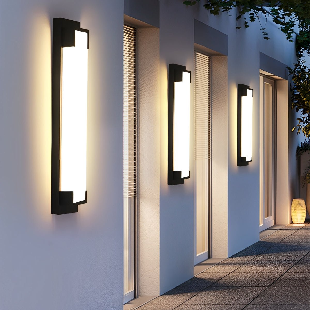Modern Waterproof Linear Strip LED Outdoor Wall Lights