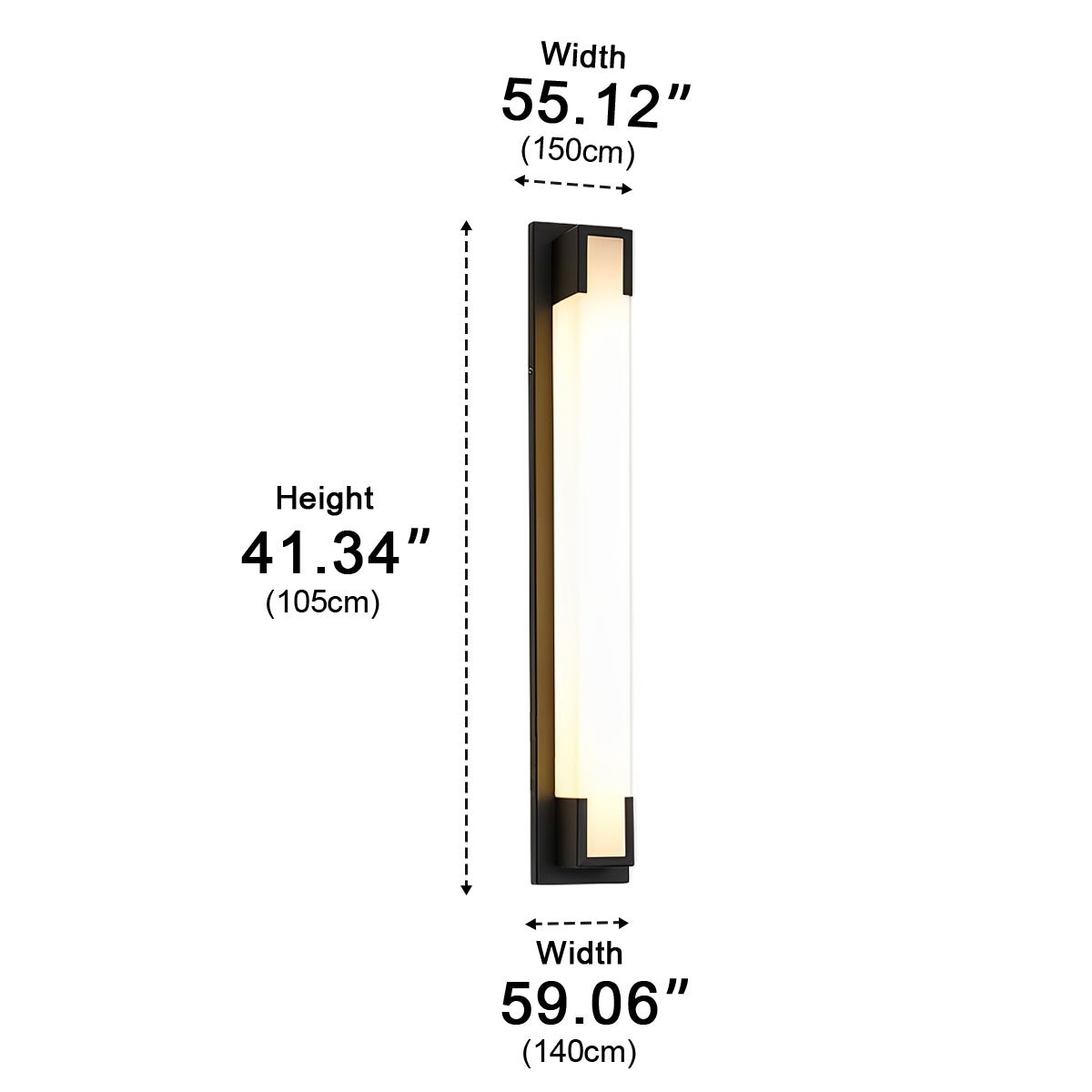 Modern Waterproof Linear Strip LED Outdoor Wall Lights