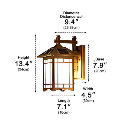 Retro Waterproof LED Vintage Wall Lamp Wall Sconce Lighting