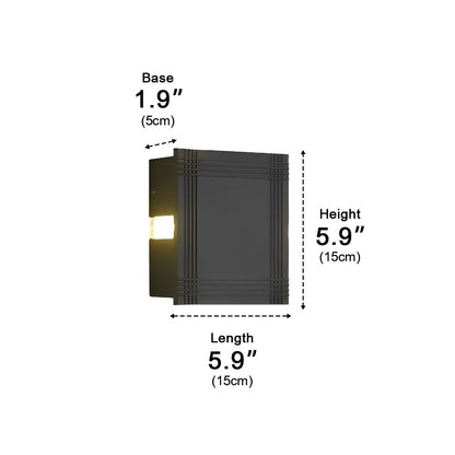 Round Square LED Cross Star Lights Waterproof Modern Wall Lamp Sconce