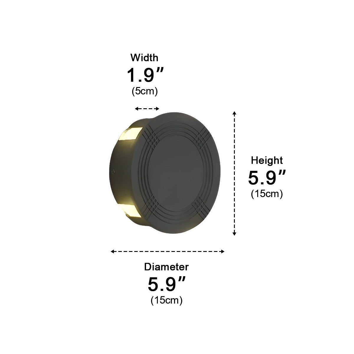 Round Square LED Cross Star Lights Waterproof Modern Wall Lamp Sconce