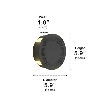 Round Square LED Cross Star Lights Waterproof Modern Wall Lamp Sconce