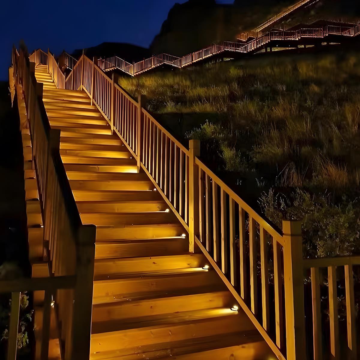 Solar Deck Stair Lights LED Outdoor Step Lights