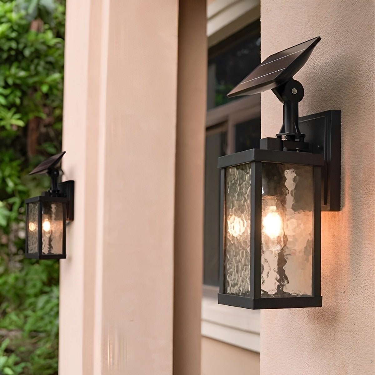 Rustic Rectangular Waterproof Outdoor LED Porch Wall Lights