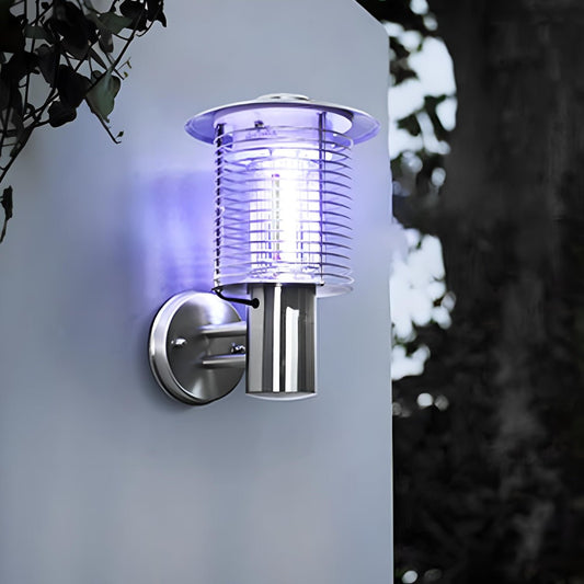 Solar Waterproof LED Outdoor Mosquito Bug Zapper Killer Wall Lights Rechargeable