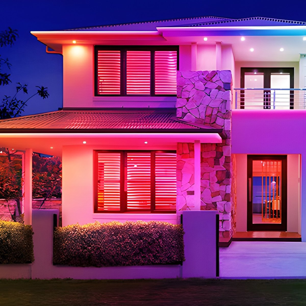 Solar Waterproof Outdoor RGB Atmosphere Streamer LED Light Strip