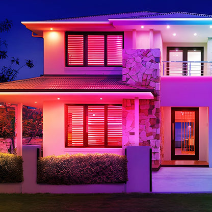 Solar Waterproof Outdoor RGB Atmosphere Streamer LED Light Strip