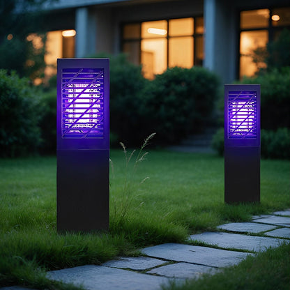 Solar Waterproof Rectangular LED Outdoor Mosquito Bug Zapper Killer Lawn Lights