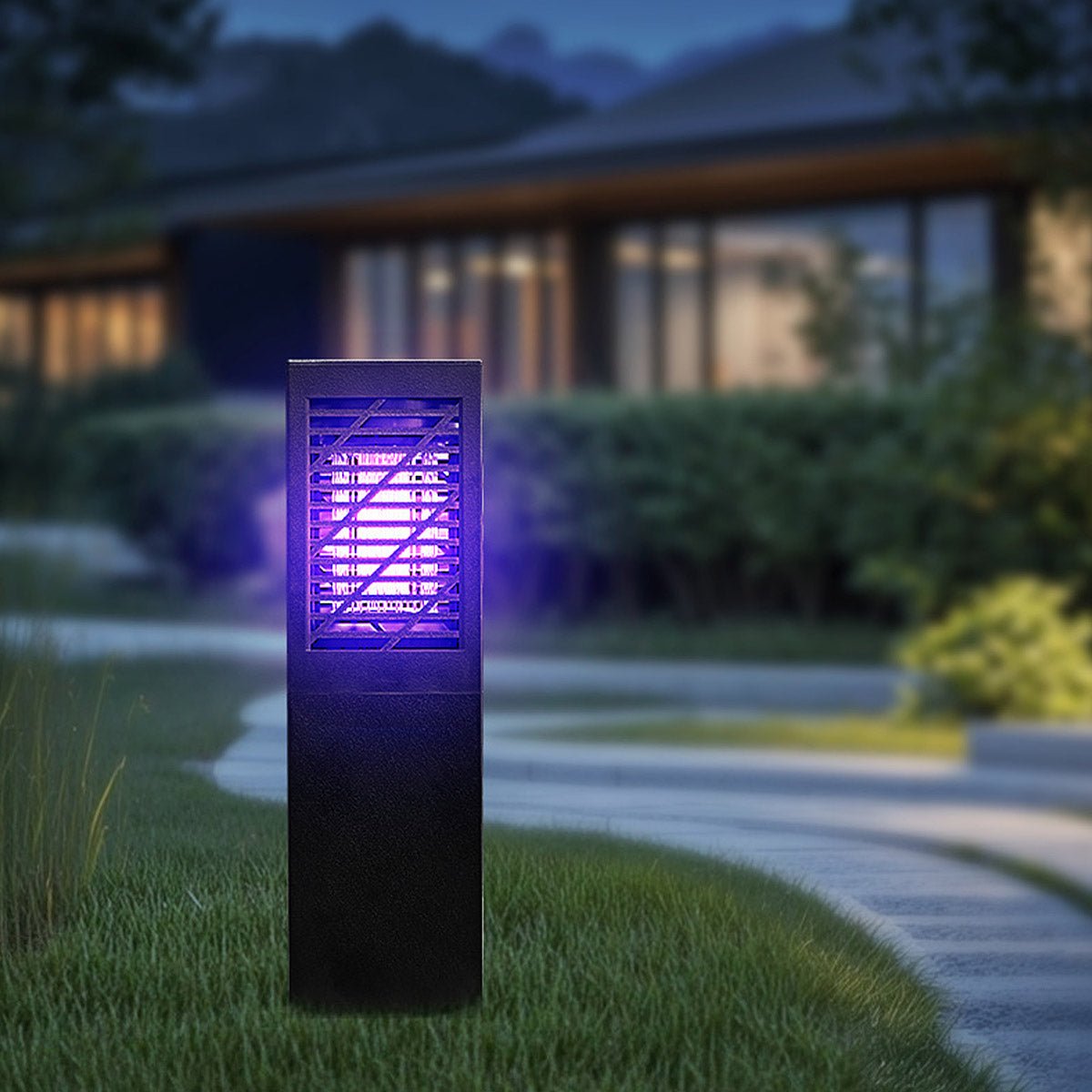 Solar Waterproof Rectangular LED Outdoor Mosquito Bug Zapper Killer Lawn Lights