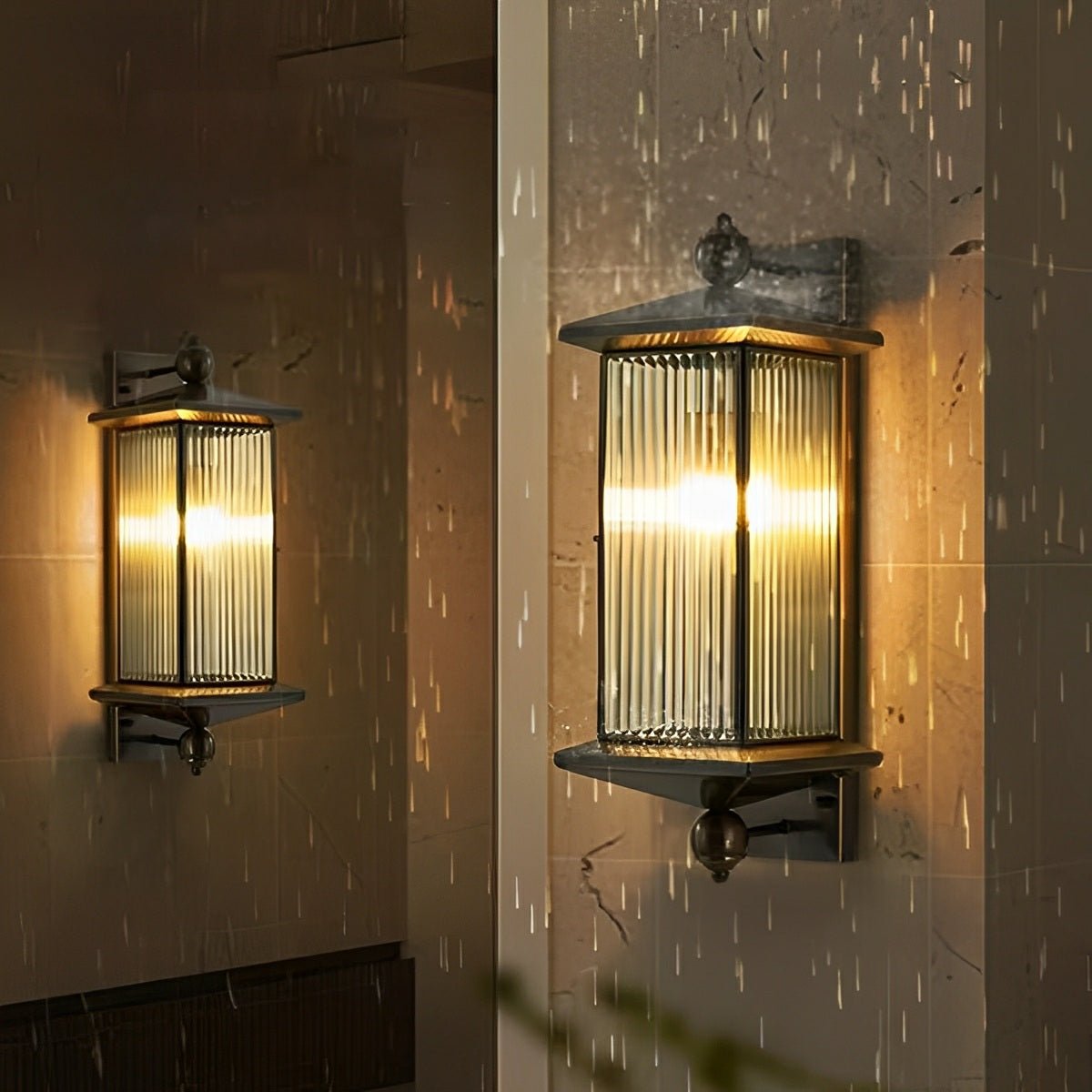Waterproof Rustic Copper Outdoor LED Porch Wall Lights