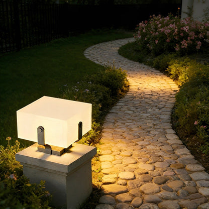 Square IP65 Waterproof LED Creative Modern Fence Post Lights