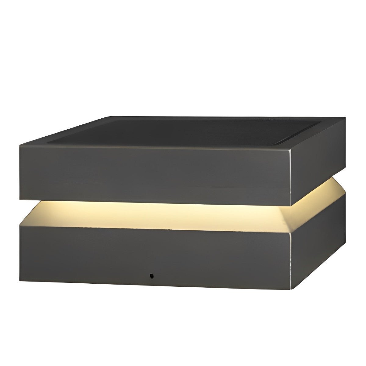 Square LED Waterproof Black Modern Post Caps Lights