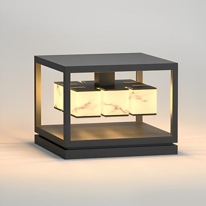 Square LED Waterproof Modern Outdoor Deck Lights Pillar Light Post Caps Lights
