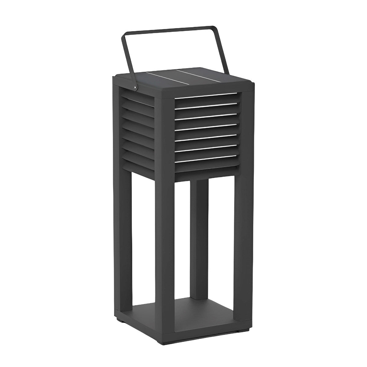 Square Waterproof LED Black Modern Portable Lawn Lamp Outdoor Light