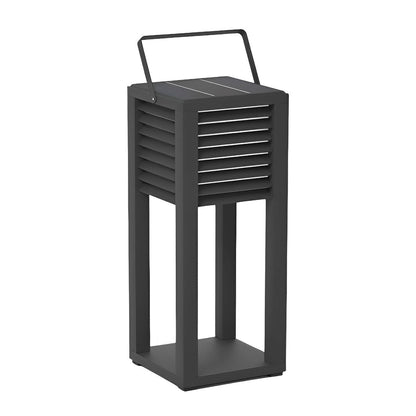 Square Waterproof LED Black Modern Portable Lawn Lamp Outdoor Light