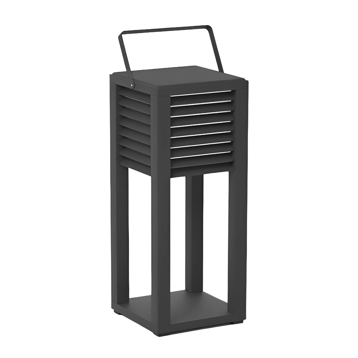 Square Waterproof LED Black Modern Portable Lawn Lamp Outdoor Light