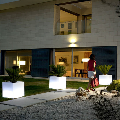 Square Waterproof Multipurpose Garden Lights Solar Flower Pot Lights