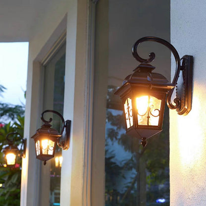 Tower of Sparks Antique Waterproof European  LED Glass Outdoor Lights
