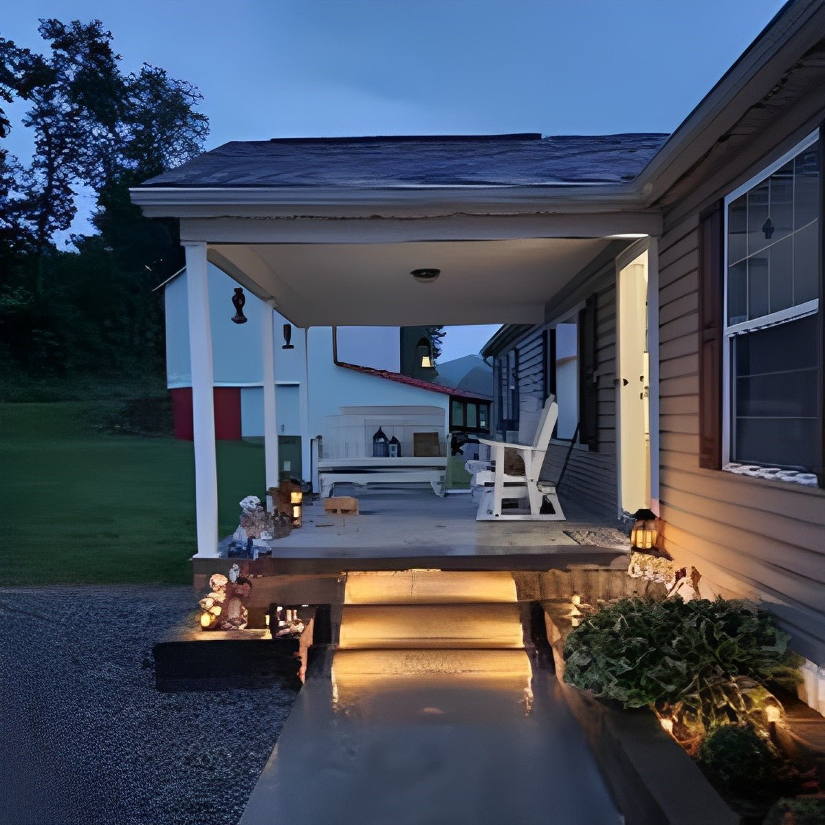 Triangular Intelligent Waterproof LED Solar Outdoor Step Lights Stairs Light