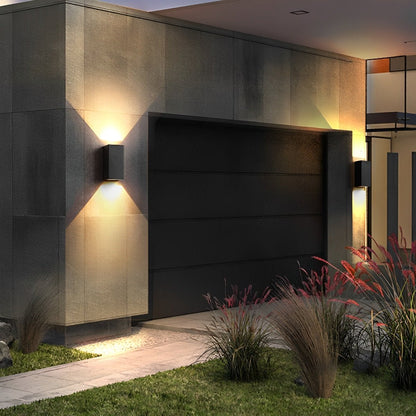 Two Light Effect Optional Waterproof LED Wall Light Sector