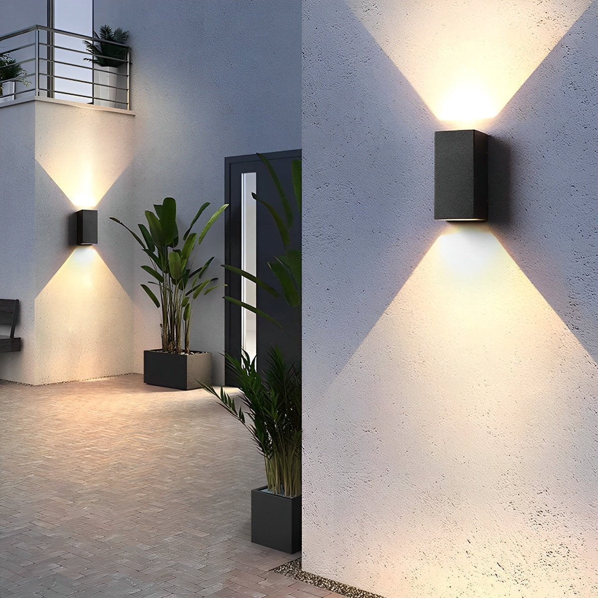 Two Light Effect Optional Waterproof LED Wall Light Sector