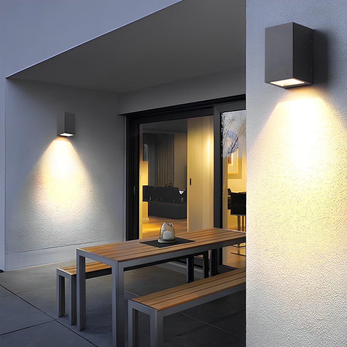 Two Light Effect Optional Waterproof LED Wall Light Sector