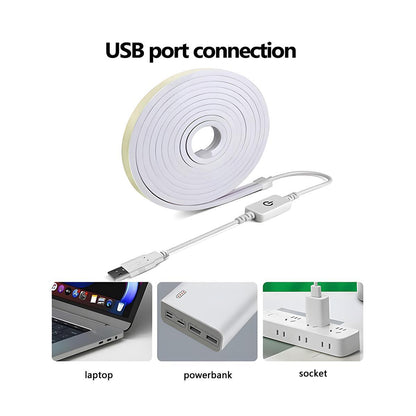 USB DIY Waterproof Recessed LED Flexible Linear Light Touch Sensitive