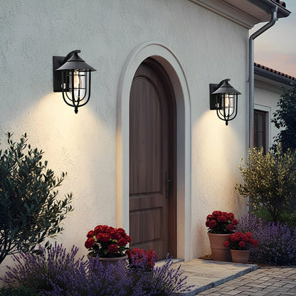 Vintage Classic Waterproof Birdcage Outdoor LED Porch Wall Lights