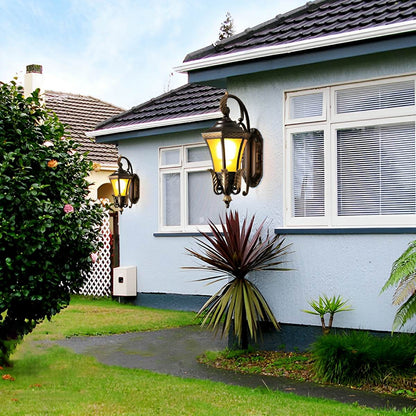 Vintage Hexagon Casa Marseille Waterproof Outdoor LED Porch Wall Lights