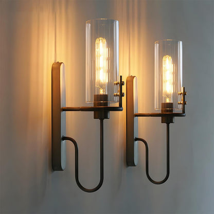 Vintage Luxury Cylinder Crystal LED Indoor Wall Sconces
