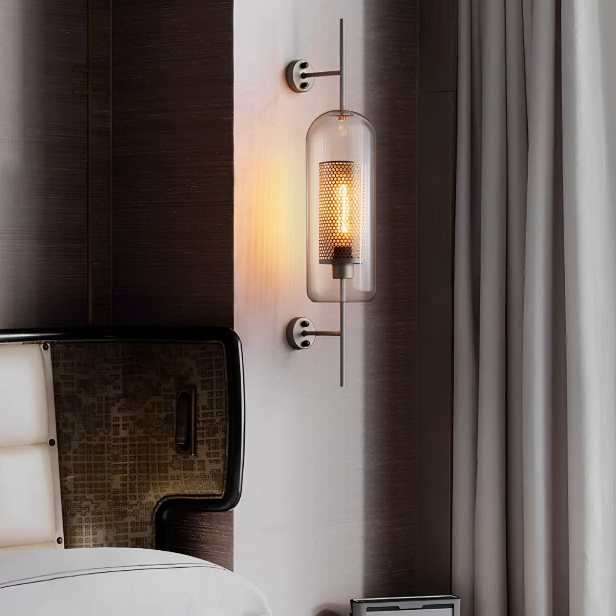 Vintage Luxury Industrial Glass Globe LED Wall Sconces